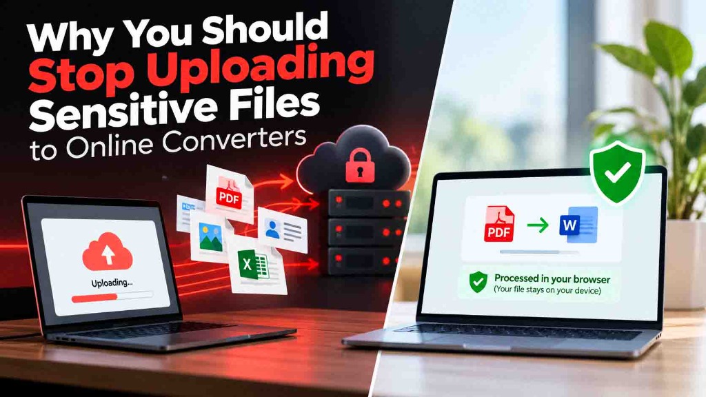 Why sensitive files should not be uploaded to online converters
